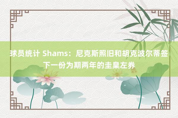 球员统计 Shams：尼克斯照旧和胡克波尔蒂签下一份为期两年的圭臬左券