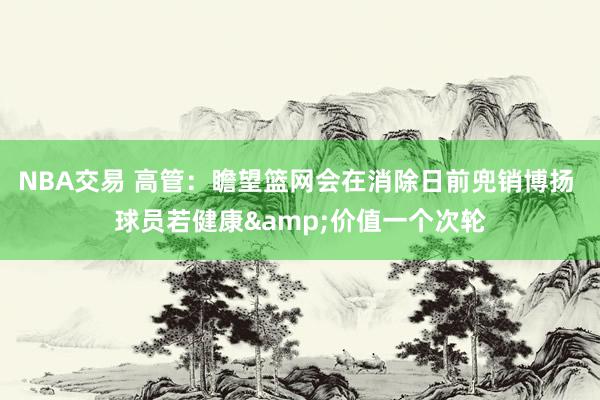 NBA交易 高管：瞻望篮网会在消除日前兜销博扬 球员若健康&价值一个次轮